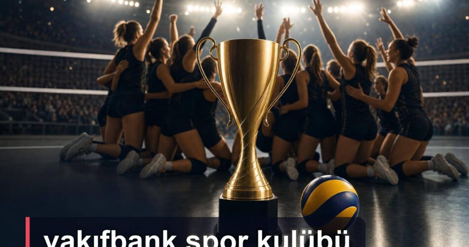 VakıfBank’ın Avrupa şampiyonluğunu simgeleyen kupa kutlaması
