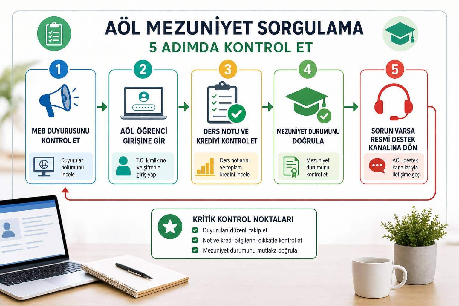 açık lise sınav sonuçları nasıl öğrenilir hakkında görsel özet