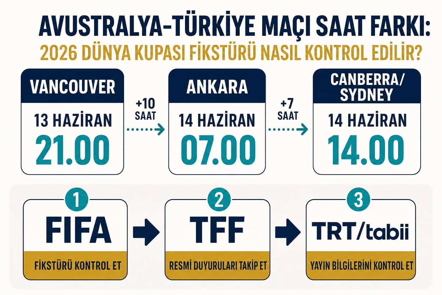 Avustralya-Türkiye Maçı Saat Farkı: 2026 Dünya Kupası Fikstürü Nasıl Kontrol Edilir? adım şeması