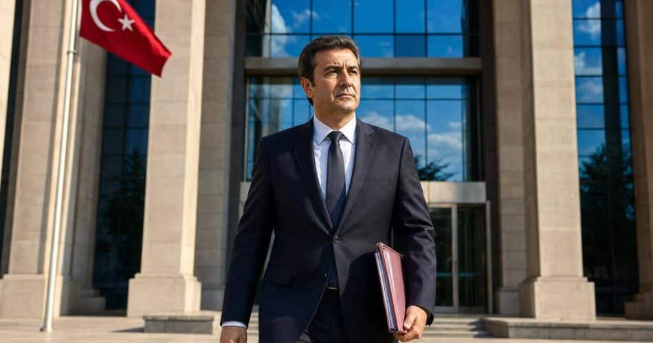 HSK kararnamesiyle Aykut Çelik Ankara Cumhuriyet Başsavcılığına atandı 1 HSK kararnamesiyle Aykut Çelik Ankara Cumhuriyet Başsavcılığına atandı haberini temsil eden Ankara Adliyesi dışı görünüm.