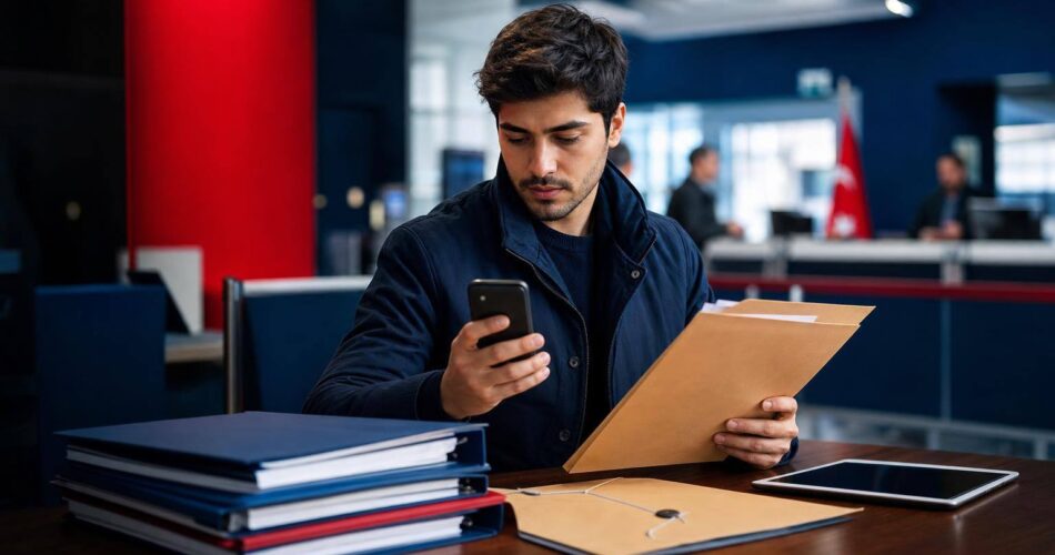 Diploma Denklik Belgesi Nasıl Alınır? YÖK ve e-Devlet Rehberi 1 E-Devlet üzerinden diploma denklik belgesi başvurusu yapan bir kişi belge dosyalarını inceliyor.