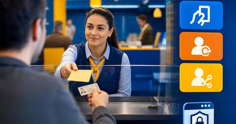 e-Devlet Şifresi Nasıl Alınır? PTT, Mobil İmza ve Şifre Yenileme Rehberi 1 e devlet şifresi nasıl alınır için PTT’de şifre alma ve güvenli giriş seçeneklerini gösteren işlem görseli.
