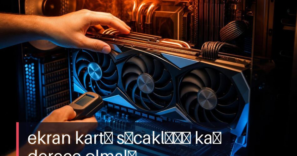Ekran Kartı Sıcaklığı Kaç Derece Olmalı? Oyun, Boşta ve Laptop İçin Güvenli Aralıklar 1 Ekran kartı sıcaklığı kaç derece olmalı sorusunu anlatan, açık kasa bilgisayarda sıcaklık kontrolü yapan kullanıcı.