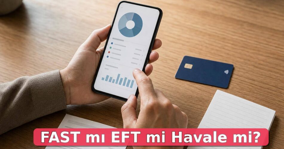 Mobil bankacılıkta para transferi türünü kontrol eden kişi