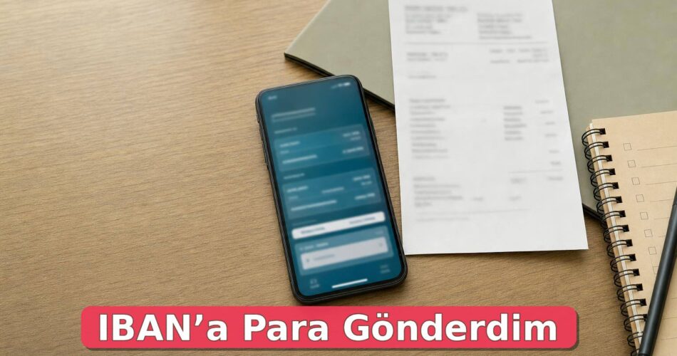 Bulanık dekont ve mobil bankacılık ekranı bulunan finans güvenliği masası
