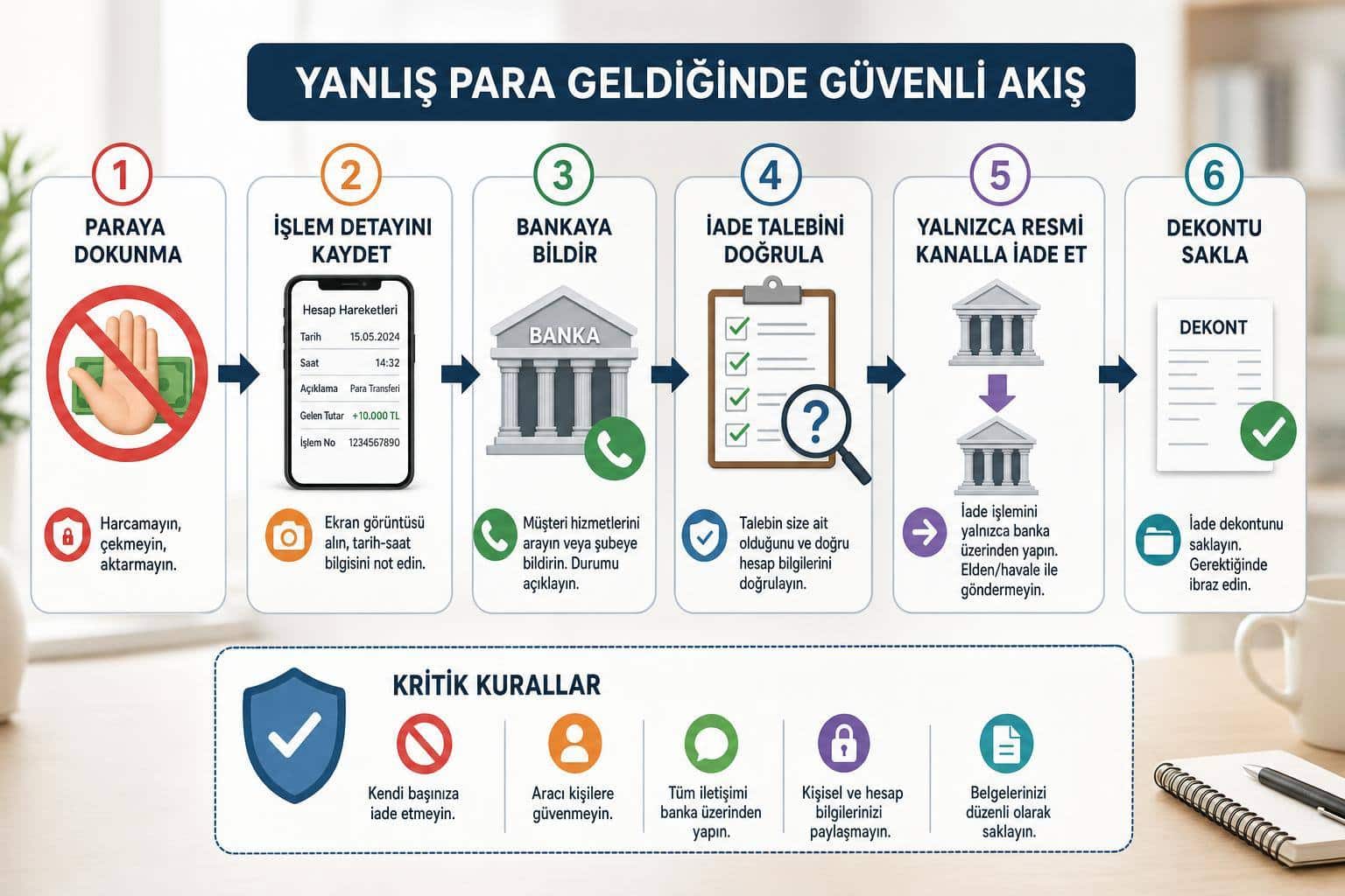 ibana yanlış para geldi ne yapmalıyım hakkında görsel özet