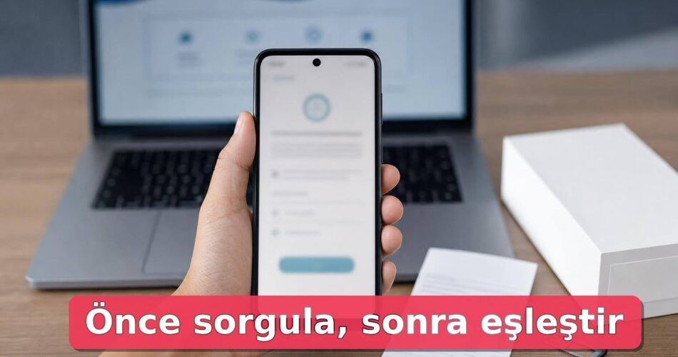 IMEI Klonlanmış Ne Yapmalıyım? e-Devlet Uyarısı, Hat Eşleştirme ve Başvuru Rehberi 1 Elde tutulan telefon, SIM tepsisi ve fatura ile IMEI kontrolü hazırlığı.