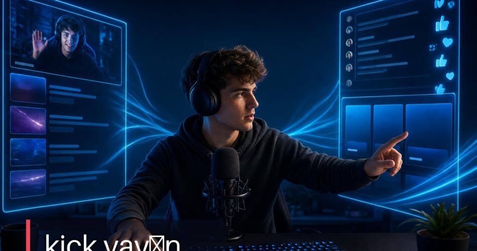 Kick Nedir? Twitch’ten Farkları, Yayın Açma ve İzleyici İçin Temel Rehber 1 Kick yayın için yayıncı ve izleyici akışını gösteren sade karşılaştırmalı görsel.