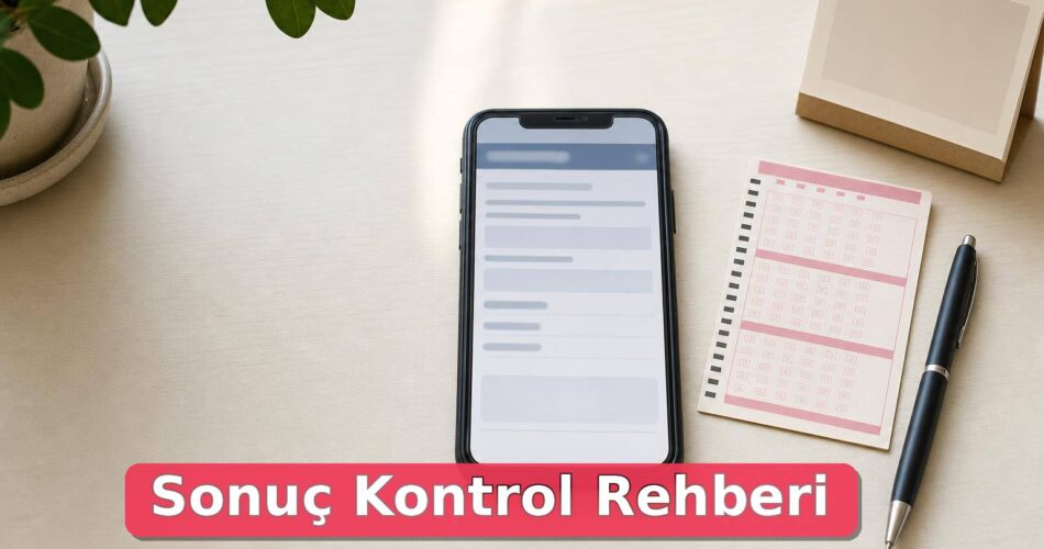 Süper Loto Sonuçları Nereden Sorgulanır? Resmi Ekran, Çekiliş Takvimi ve Kontrol Rehberi 1 Masada telefon, kupon ve kalemle Süper Loto sonuç kontrolü sahnesi