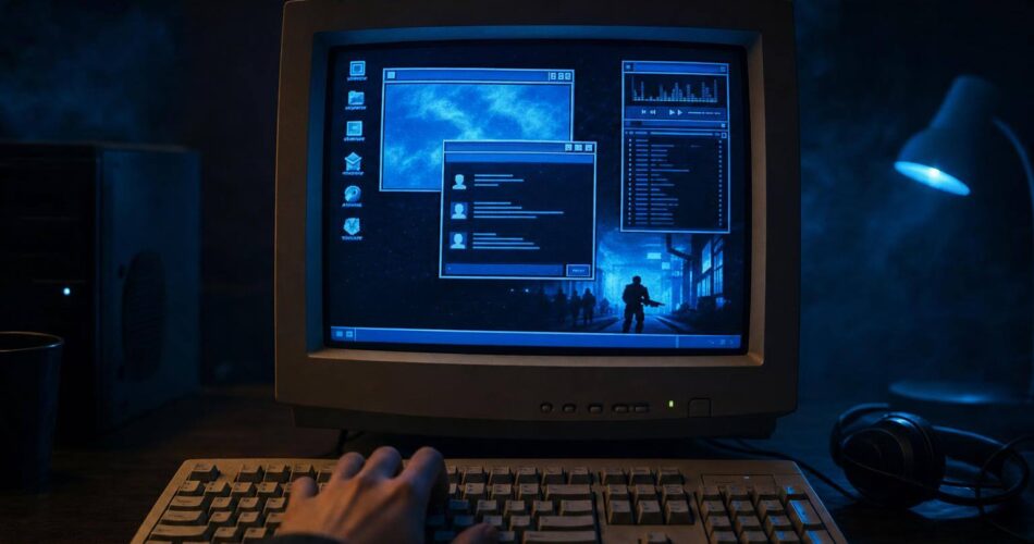 Winamp, MSN Messenger, Half-Life ve Windows 98: 2000’lerin İnternet Kafe Kültürü 1 winamp msn messenger half life windows 98 dönemini çağrıştıran retro internet kafe sahnesi