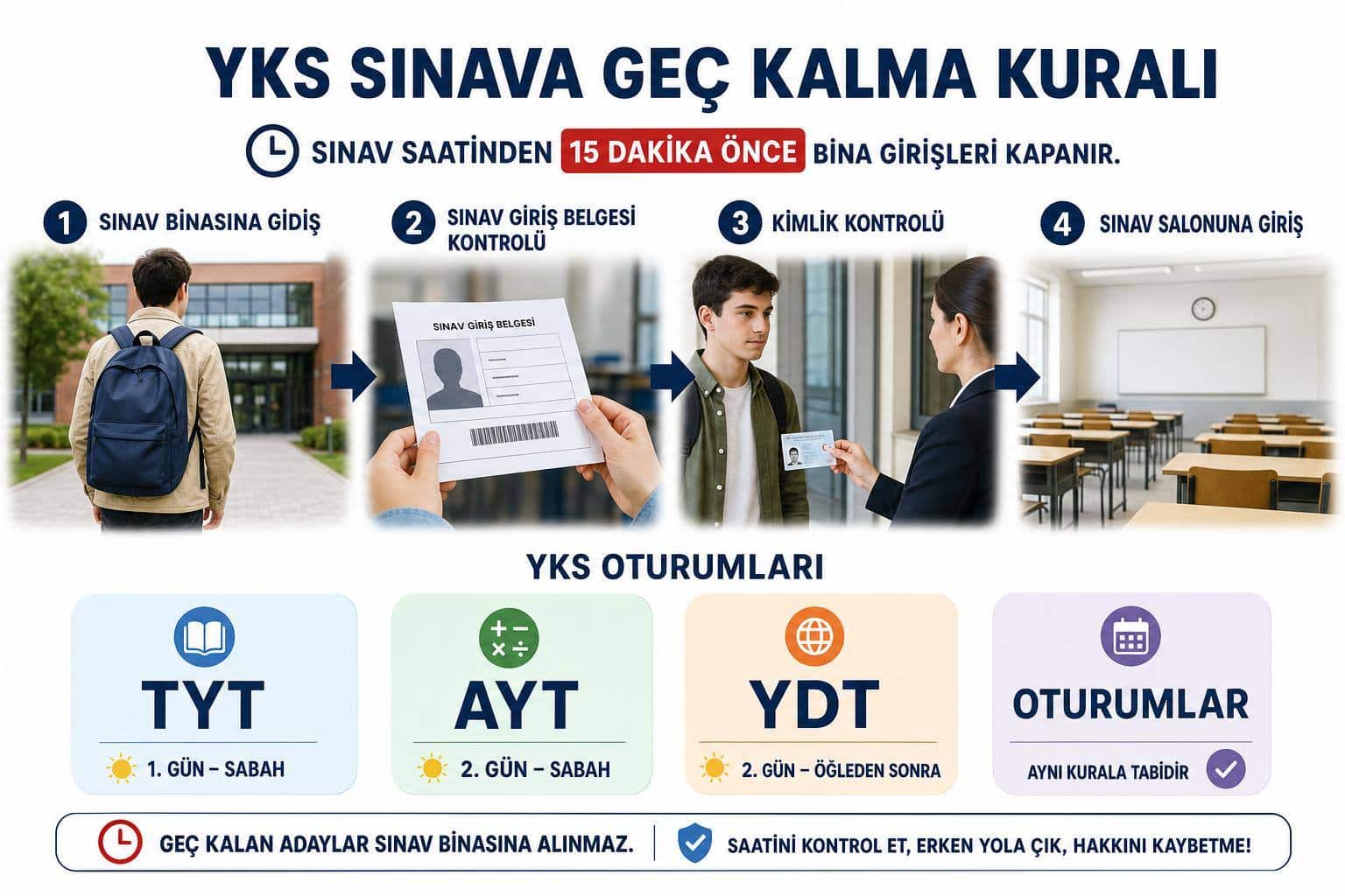 yükseköğretim kurumları sınavı hakkında görsel özet
