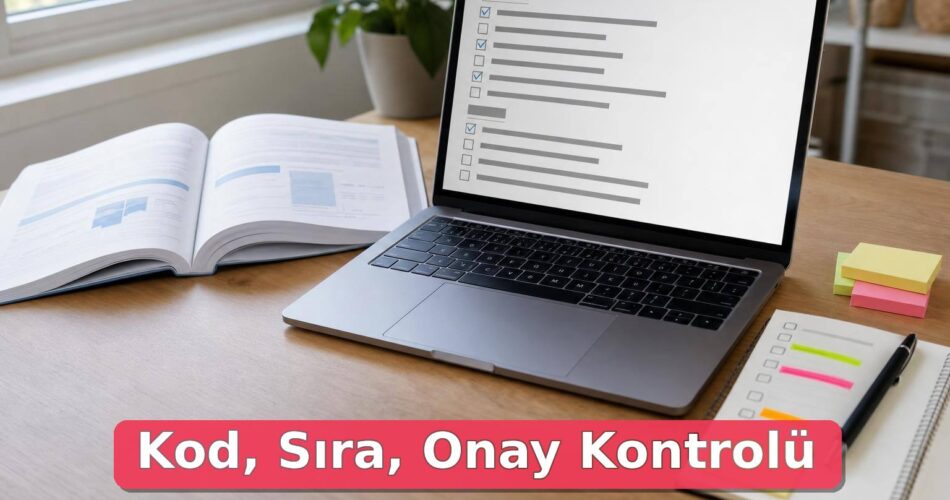 YKS tercihleri için bilgisayar ve kılavuzla yapılan kontrol çalışması