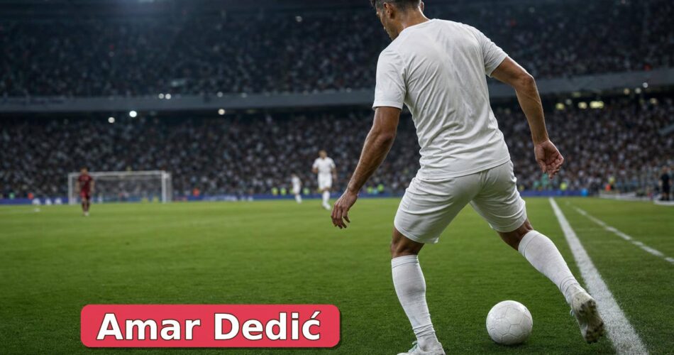 Amar Dedić Kimdir, Hangi Mevkide Oynar? Kariyeri ve Oyuncu Profili 1 Sağ çizgide top süren yüzü belirsiz bir sağ bek futbolcusu