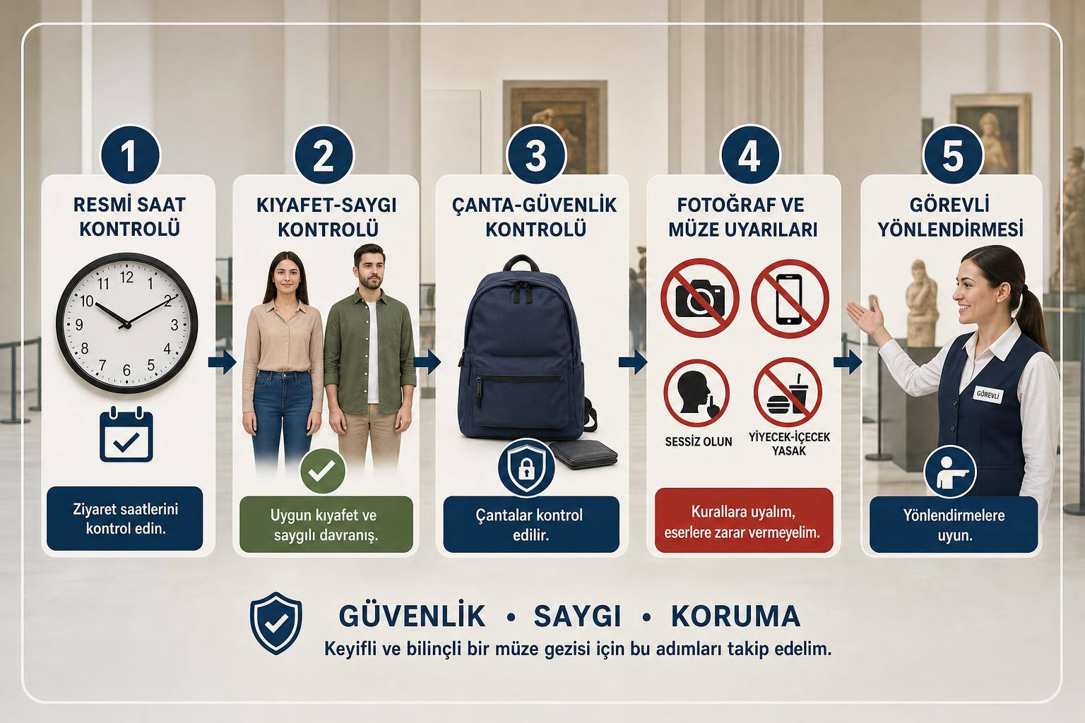 Anıtkabir Ziyaret Kuralları: Giriş Saatleri, Kıyafet, Fotoğraf Çekimi ve Dikkat Edilecekler 2 Anıtkabir ziyaret kuralları hakkında görsel özet
