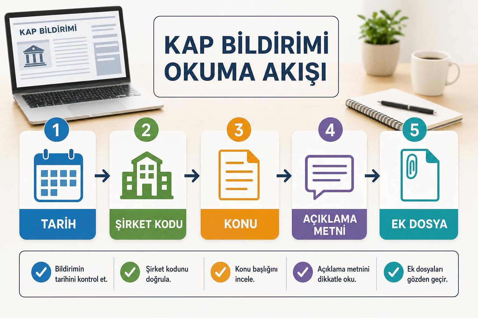 KAP Nedir? Kamuyu Aydınlatma Platformu Bildirimleri Nasıl Okunur? 2 kamuyu aydınlatma platformu hakkında görsel özet