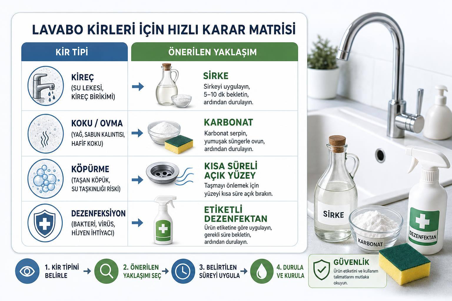 karbonat sirke birlikte kullanılır mı hakkında görsel özet