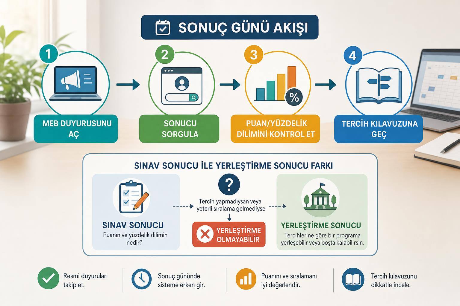 LGS Sonuçları Nasıl Öğrenilir? MEB Sorgulama, Tercih Takvimi ve Puan Kontrolü 2 meb lgs sonuçları hakkında görsel özet