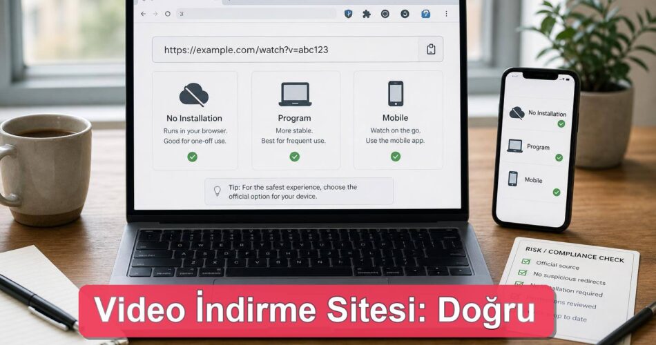 Programsız Video İndirme Sitesi: Güvenli ve İzinli Yöntemler