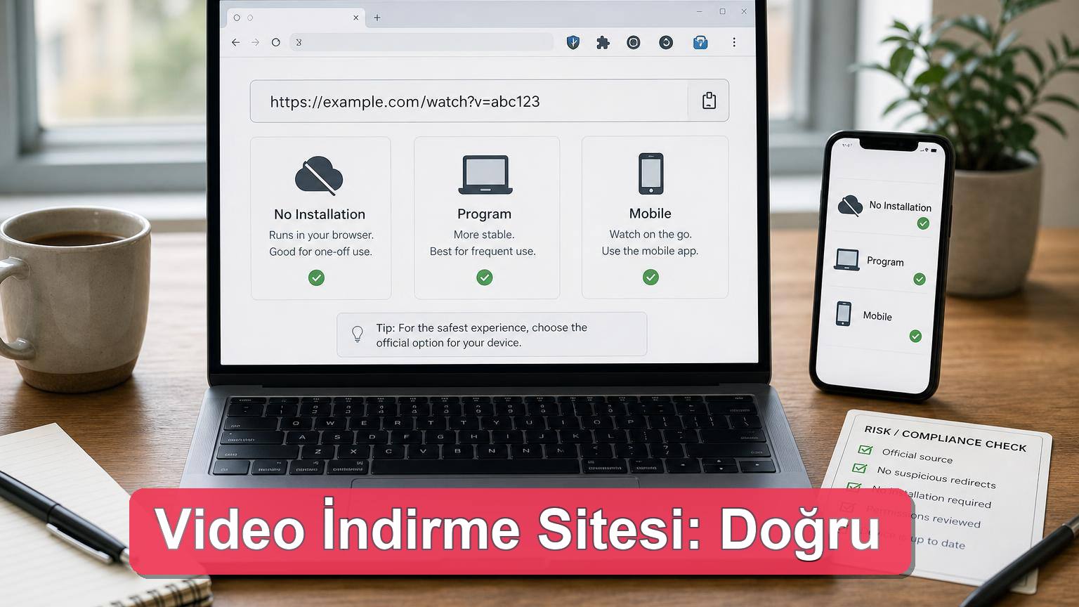 Programsız Video İndirme Sitesi: Güvenli ve İzinli Yöntemler