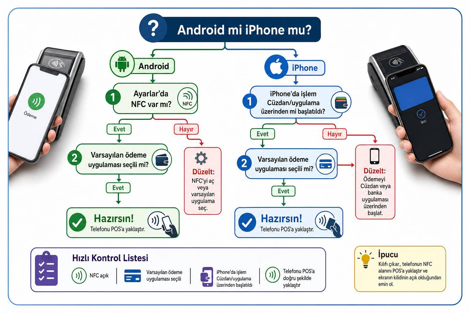 Telefonda NFC Nasıl Açılır? Android ve iPhone’da Temassız Özellik Kontrolü 2 telefon nfc nasıl açılır hakkında görsel özet
