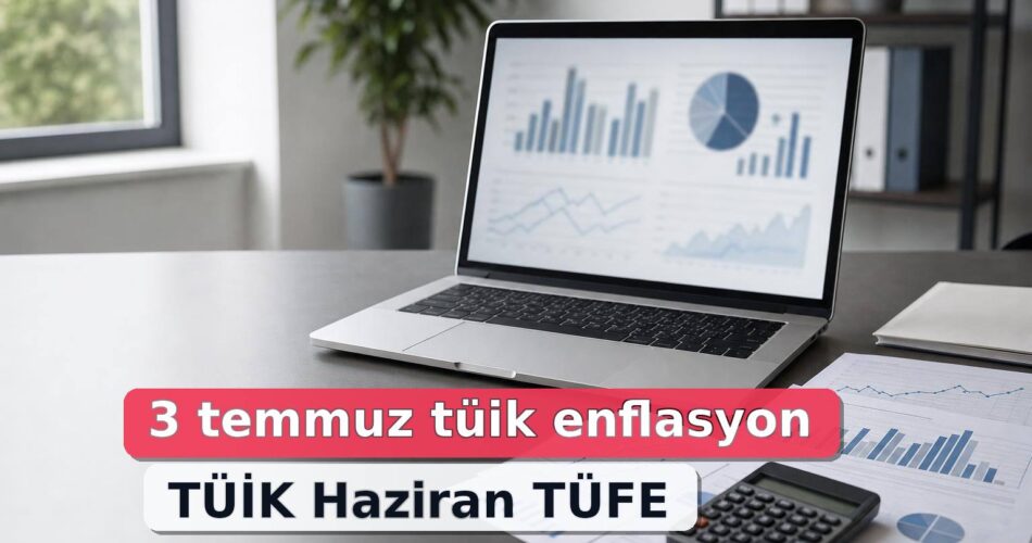Haziran 2026 enflasyon açıklamasını simgeleyen nötr ekonomi veri masası