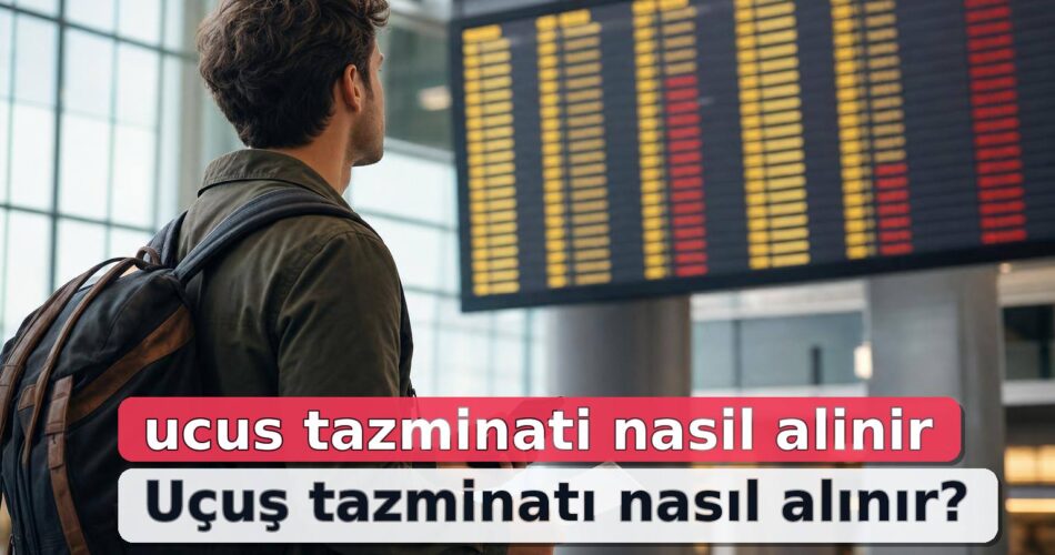 Uçuş Tazminatı Nasıl Alınır? Rötar, İptal ve Overbooking İçin Başvuru Rehberi 1 Havalimanında uçuş panosuna bakarken boarding pass ve telefon tutan yolcu