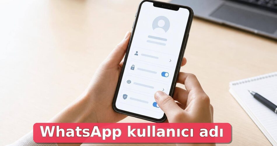 WhatsApp Kullanıcı Adı Nasıl Alınır? Numara Paylaşmadan Mesajlaşma ve Ad Ayırma Rehberi 1 Telefonda gizlilik ve profil ayarlarına bakan bir kullanıcı eli