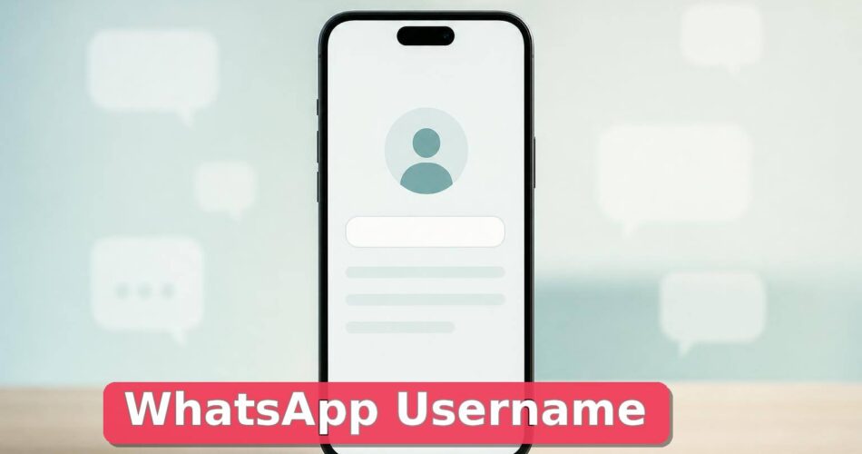 WhatsApp Username Özelliği Nedir? Nasıl Çalışır, Ne İşe Yarar? 1 Akıllı telefonda kullanıcı adı ayarını temsil eden sade mesajlaşma profili ekranı