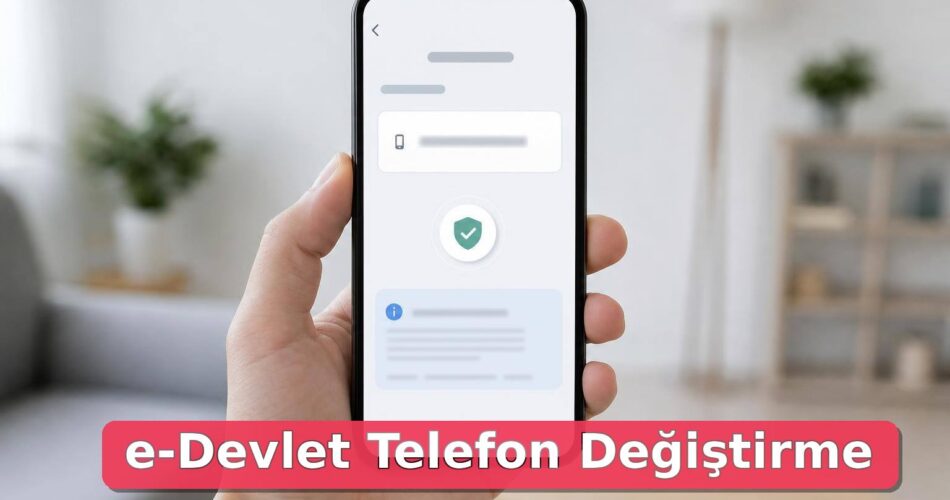 e-Devlet Telefon Numarası Nasıl Değiştirilir? İletişim Bilgisi Güncelleme ve Giriş Sorunu Rehberi 1 Akıllı telefonda güvenli iletişim bilgisi ve telefon numarası güncelleme ekranı