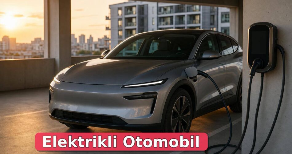 Elektrikli Otomobil Alınır mı? Menzil, Şarj ve Kullanım Maliyetleri 1 Apartman otoparkında duvar tipi şarj ünitesine bağlı elektrikli otomobil