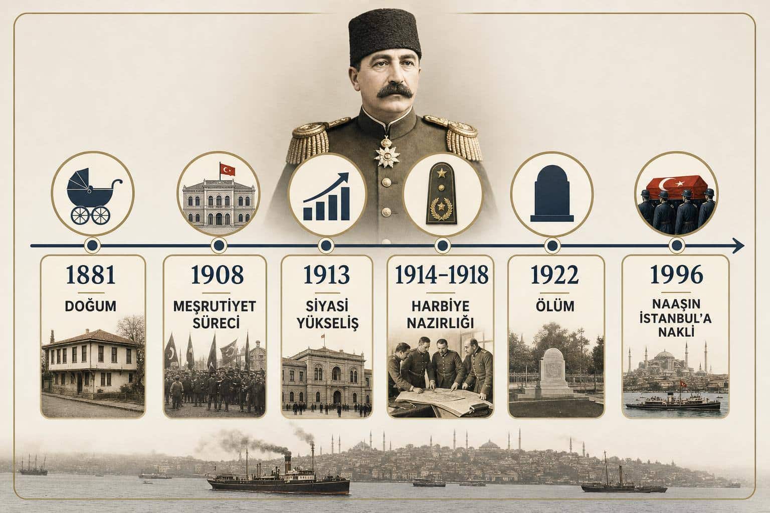 Enver Paşa Kimdir? Hayatı, Görevleri ve Tarihteki Yeri 2 enver paşa kimdir hakkında görsel özet