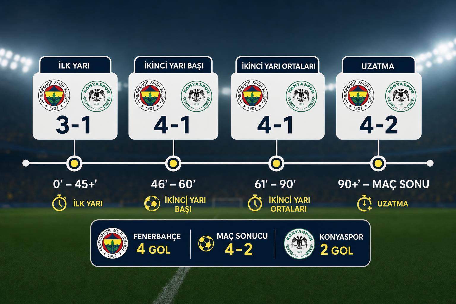 fenerbahçe konyaspor maçı hakkında görsel özet