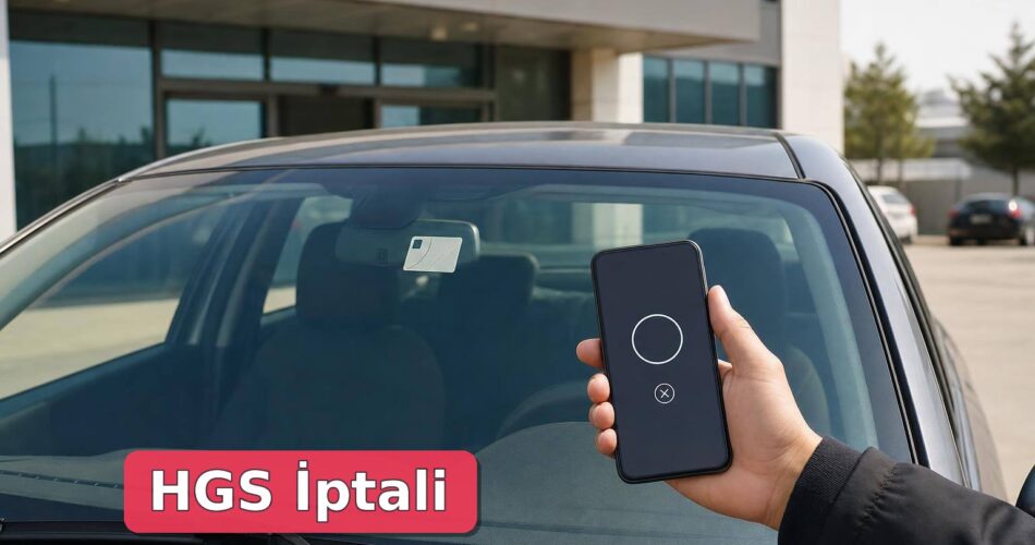 Araç satışı sonrası otomobildeki HGS etiketini kapatma işlemini kontrol eden kişi