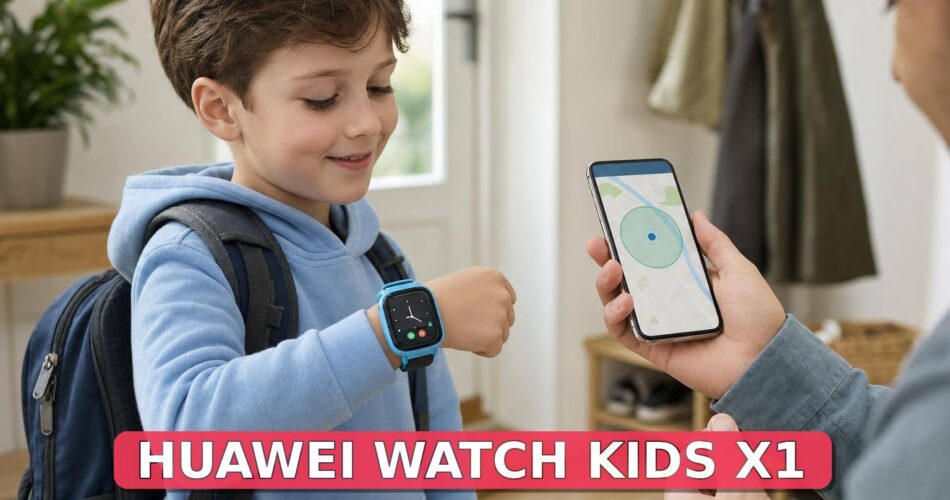 HUAWEI WATCH KIDS X1 Ne Sunuyor? Konum Takibi, SOS ve Ebeveyn Kontrolü 1 Çocuğun bileğinde kişisel veri göstermeyen akıllı saat, ebeveyn telefonunda soyut konum ve güvenli bölge ayarları