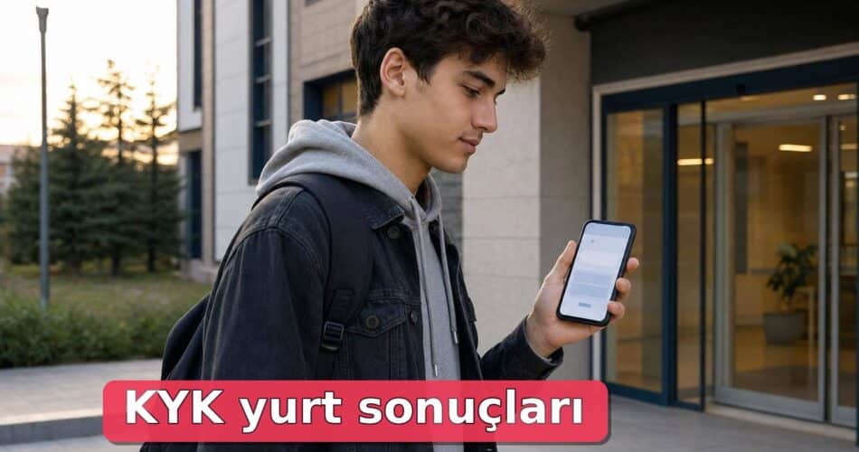 KYK Yurt Sonuçları Ne Zaman Açıklanacak? Sonuç Sorgulama ve Kayıt Adımları 1 Öğrenci, yurt başvuru sonucunu telefonundan kontrol ediyor.