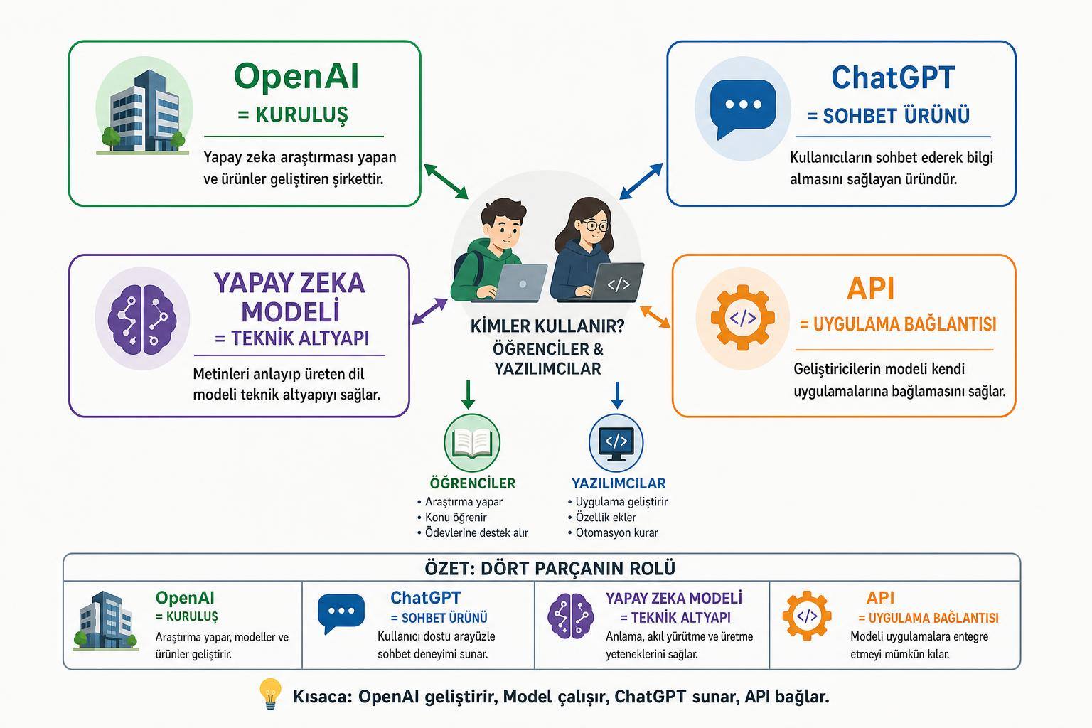 OpenAI Nedir? ChatGPT ve Yapay Zeka Modelleri Arasındaki Farklar 2 OpenAI nedir hakkında görsel özet