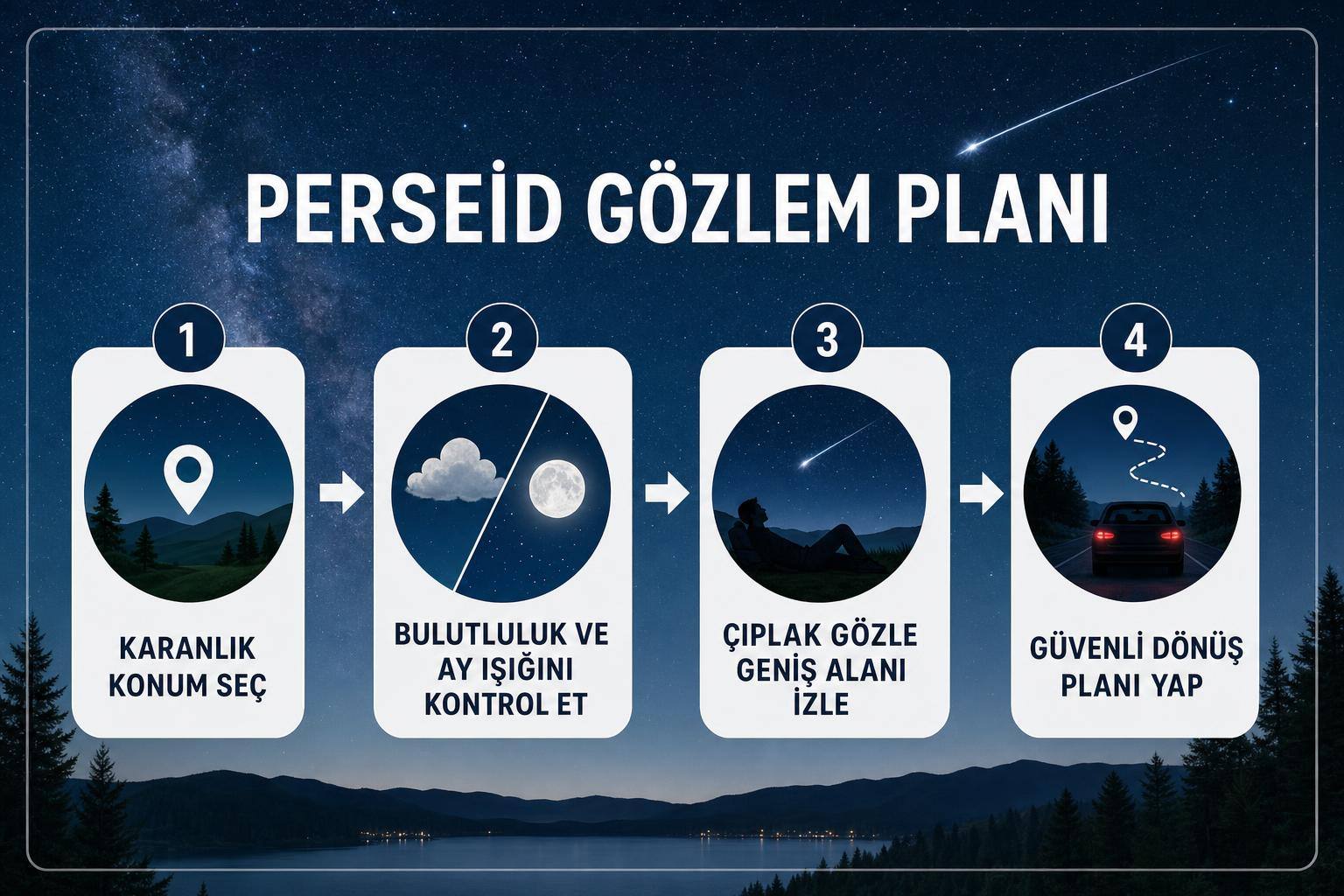 Perseid Göktaşı Yağmuru Nedir? Nasıl ve Nereden İzlenir? 2 perseid göktaşı yağmuru hakkında görsel özet