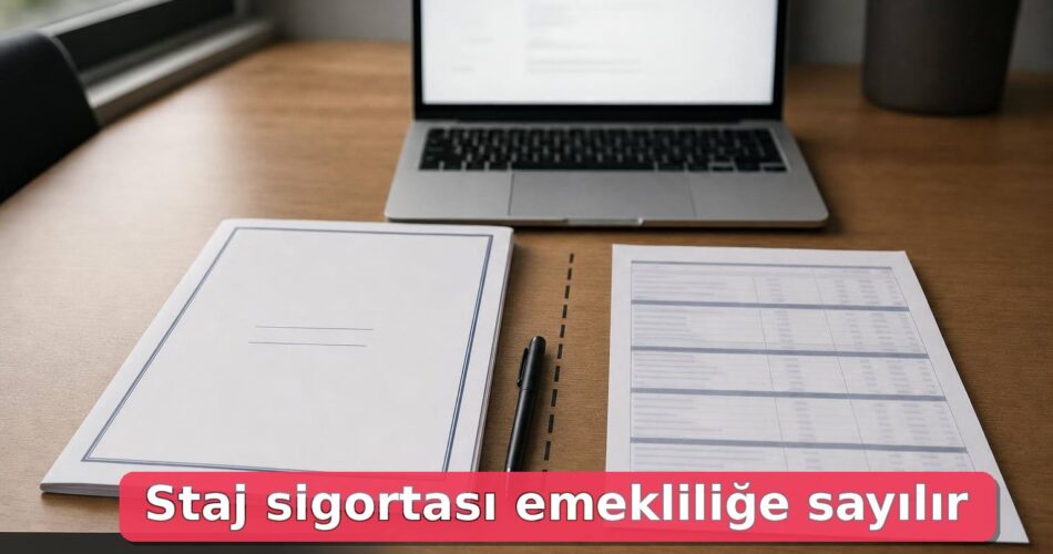 Staj Sigortası Emekliliğe Sayılır mı? İlk İşe Giriş, Prim ve EYT Karışıklığı 1 Staj dosyası ve kişisel bilgileri gizlenmiş SGK hizmet dökümünün karşılaştırıldığı çalışma masası