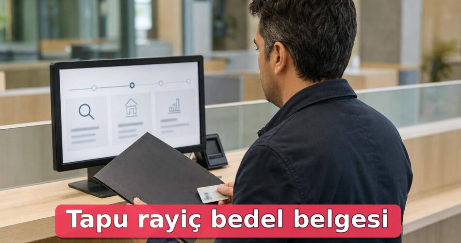 Tapu Rayiç Bedel Belgesi Nasıl Alınır? Belediye Sorgulaması, Emlak Vergisi Değeri ve Satış İşlemi 1 Belediyede tapu rayiç bedel belgesi için emlak vergisi değeri sorgulayan kişi