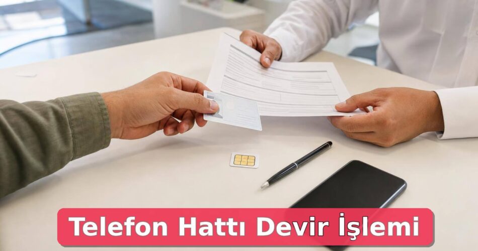Telefon Hattı Devir İşlemi Nasıl Yapılır? Operatör Mağazası, Gerekli Belgeler ve Devir Sonrası Kontroller 1 Telefon hattı devrinde kimlik, sözleşme, SIM kart ve kapalı telefonun mağaza tezgâhındaki görünümü