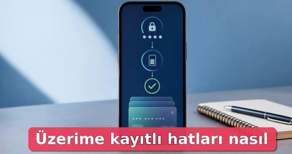 Üzerime Kayıtlı Hatları Nasıl Öğrenirim? e-Devlet’te Mobil Hat ve Operatör Sorgulama 1 e-Devlet üzerinden üzerinize kayıtlı mobil hatları sorgulama sürecini gösteren telefon ve maskelenmiş hat kartları