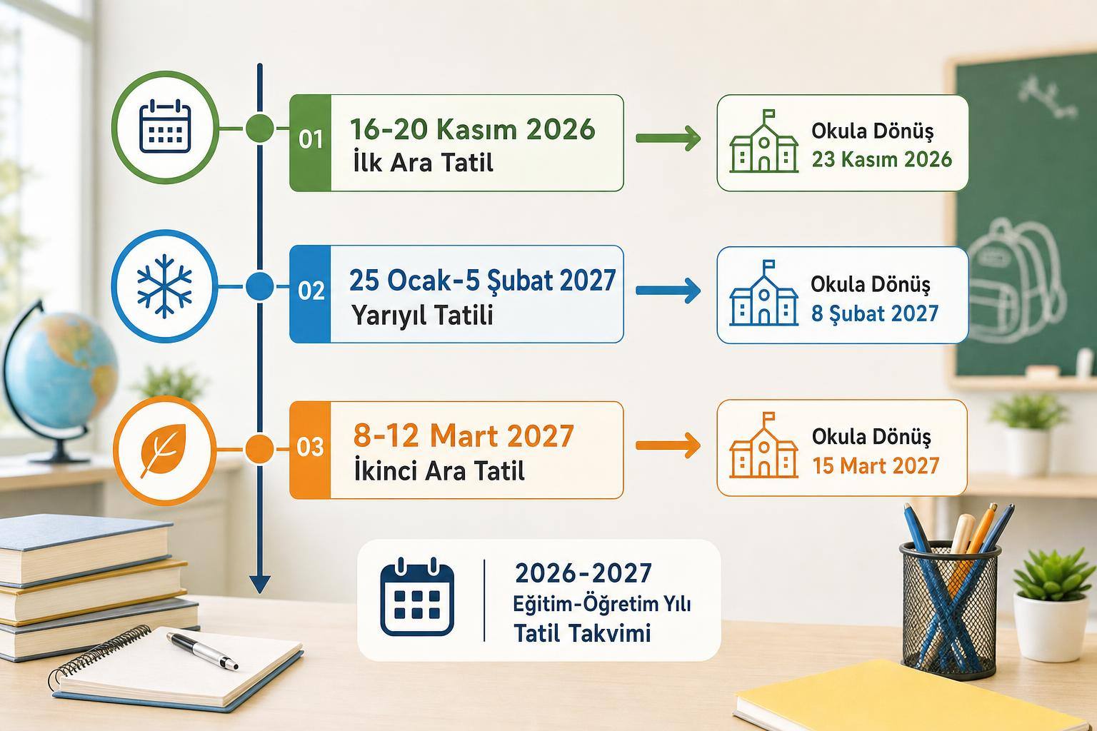 2026-2027 MEB Ara Tatil ve Yarıyıl Tatili Tarihleri 2 2026-2027 MEB ara tatil ve yarıyıl tatili tarihleri hakkında görsel özet