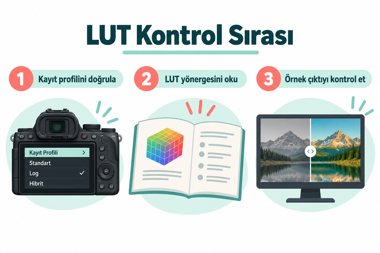 Apple Log LUT Nasıl Kullanılır? Renk Dönüşümü ve Görünüm Seçimi için kontrol adımları