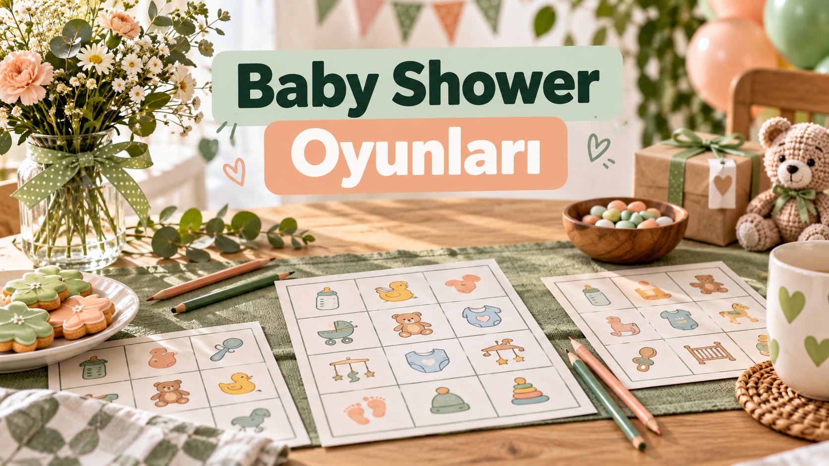 Baby Shower Oyunları: Bingo ve Küçük Gruplar İçin Etkinlik Planı konulu temsili görsel