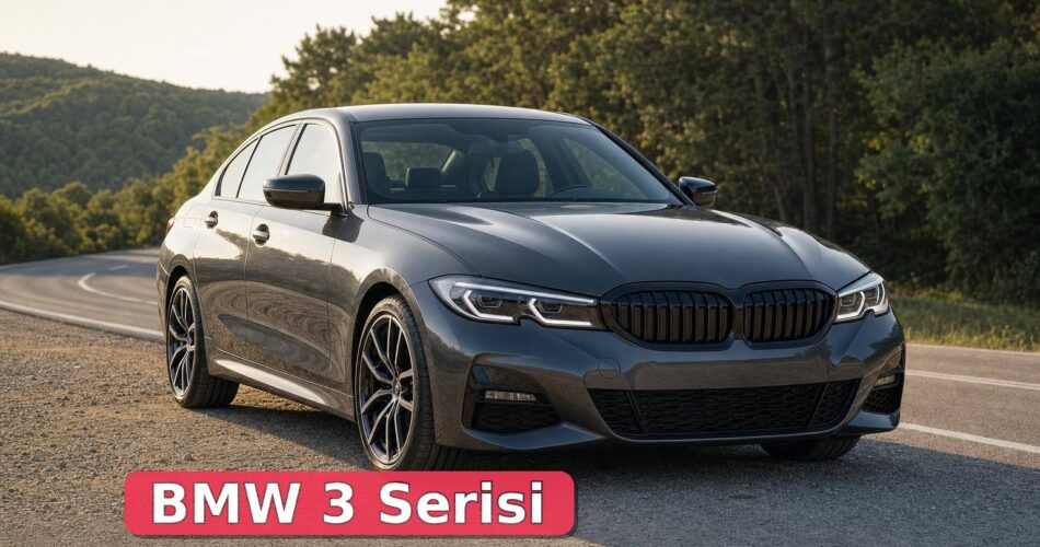 BMW 3 Serisi Özellikleri: 320i ve 330i Teknik Verileri 1 Şehir dışı yolda park hâlindeki BMW 3 Serisi sedan