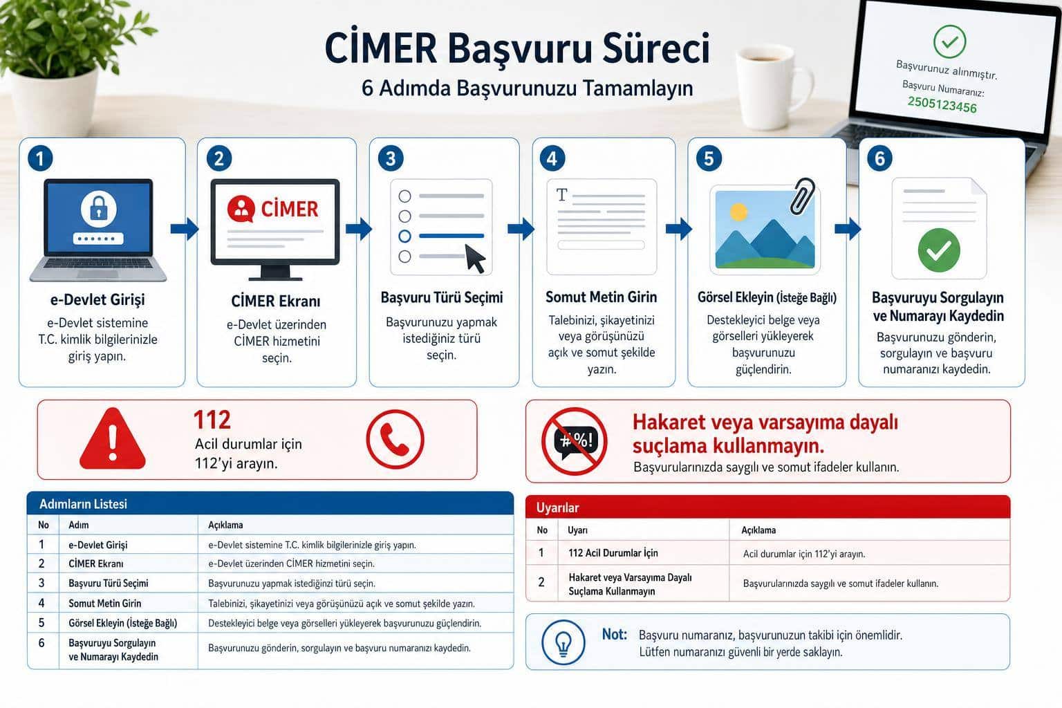CİMER Başvurusu Nasıl Yapılır? e-Devlet’ten Şikâyet, Bilgi Edinme ve Başvuru Takibi 2 cimer basvurusu nasil yapilir hakkında görsel özet
