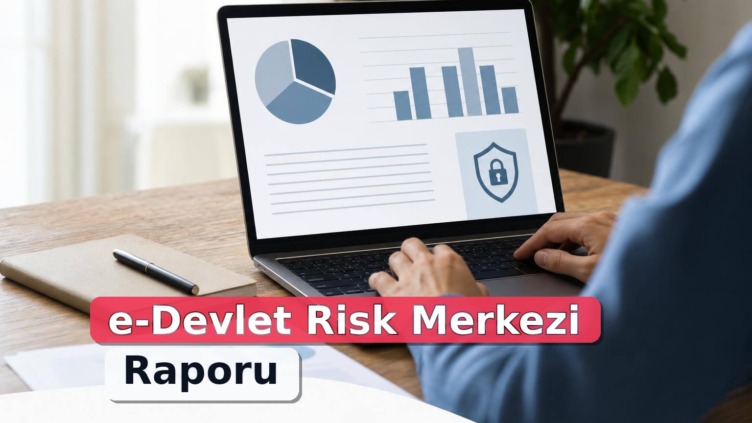 Dizüstü bilgisayarda nötr finansal rapor inceleyen kişi