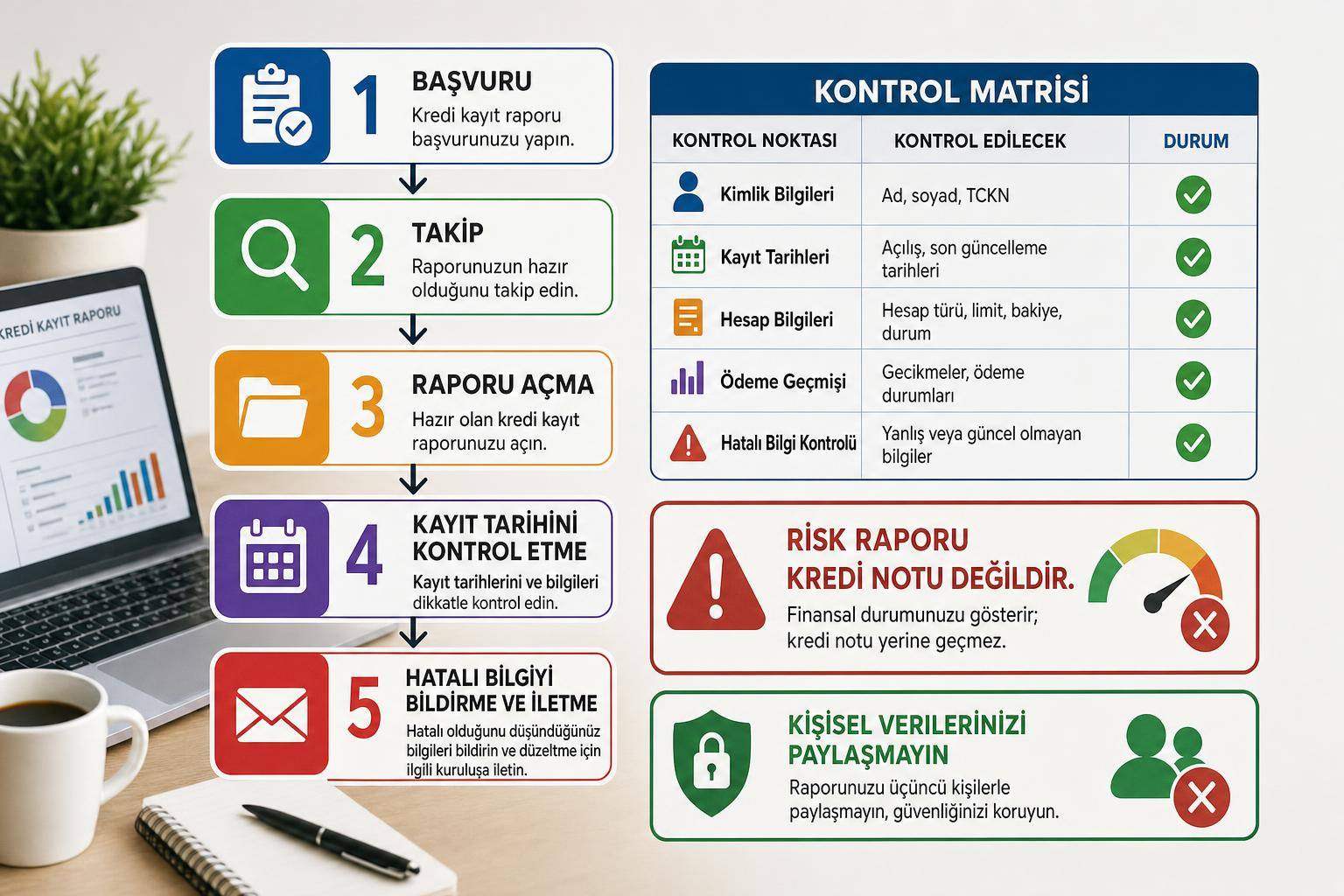 Risk Merkezi Raporu Nasıl Alınır? e-Devlet’te Kredi, Çek, Senet ve Borç Bilgisi Sorgulama 2 e-Devlet Risk Merkezi Raporu hakkında görsel özet
