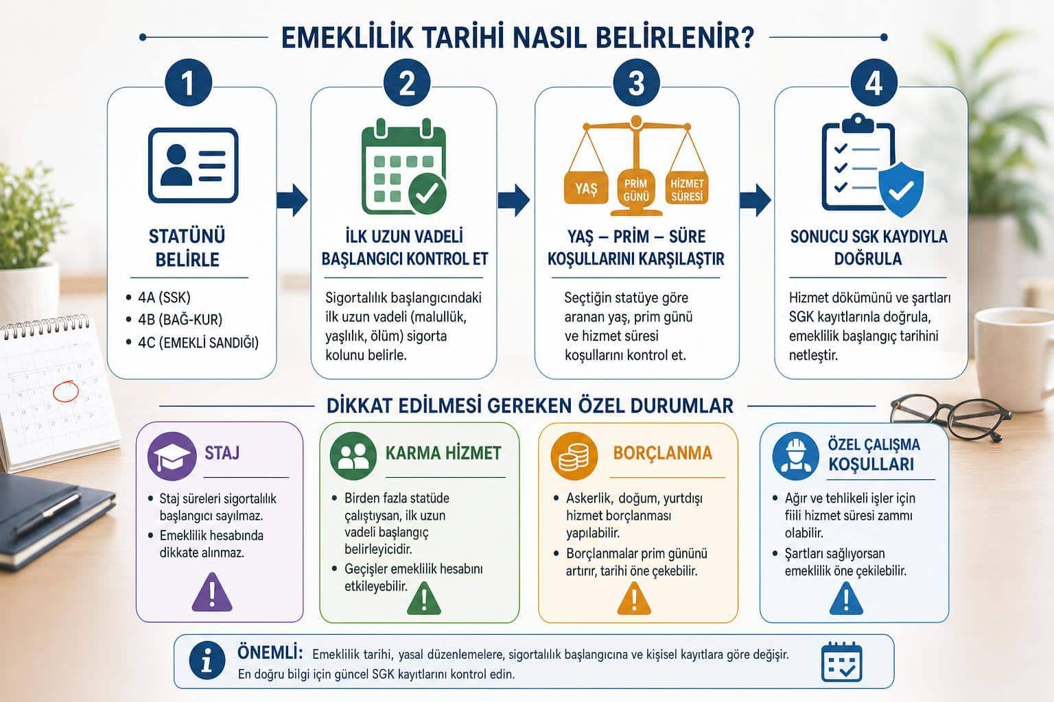Ne Zaman Emekli Olurum? e-Devlet, SGK Hizmet Dökümü ve Prim Günüyle Emeklilik Hesabı 2 emeklilik yaşımı nasıl öğrenirim hakkında görsel özet