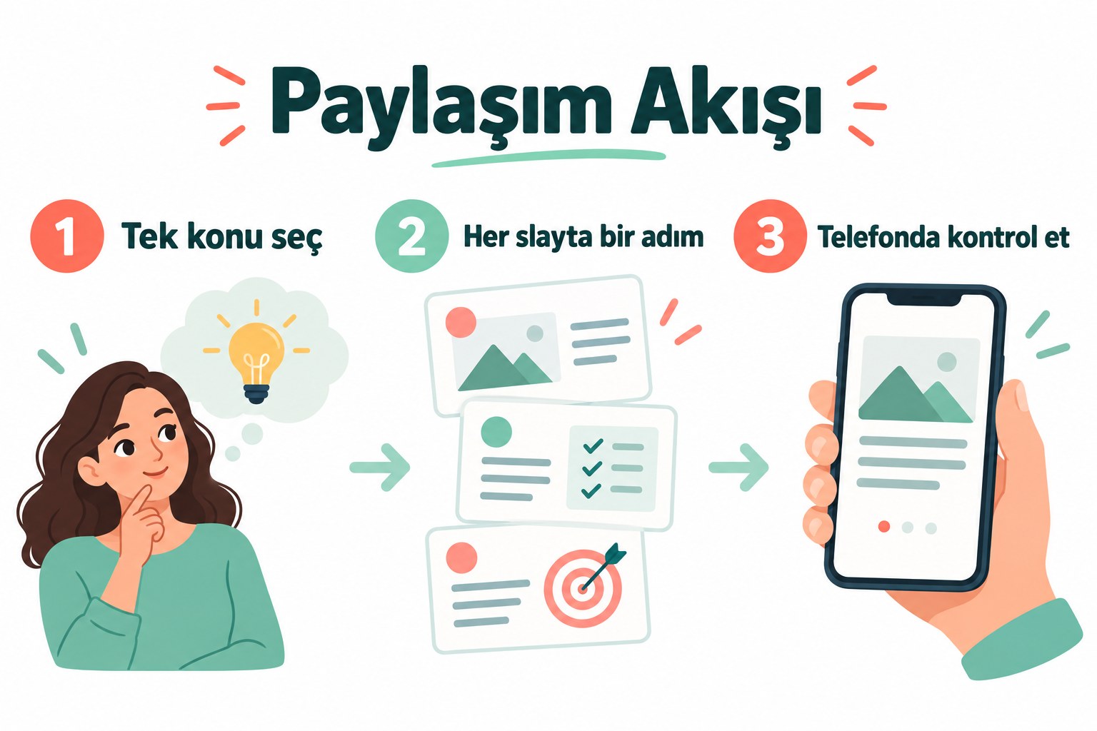 Instagram Kaydırmalı Post Hazırlama: İçerik Akışı ve Şablon Seçimi 2 Instagram Kaydırmalı Post Hazırlama: İçerik Akışı ve Şablon Seçimi için kontrol adımları